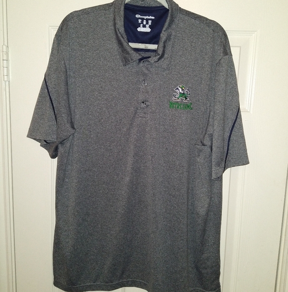 Champion Other - Champion Notre Dame Fighting Irish Short Sleeve Polo Shirt Men's sz XL.